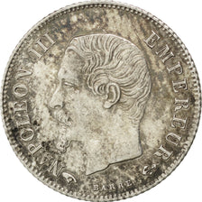 FRANCE, Napoléon III, 20 Centimes, 1860, Paris, KM #778.1, AU(55-58), Silver, 15