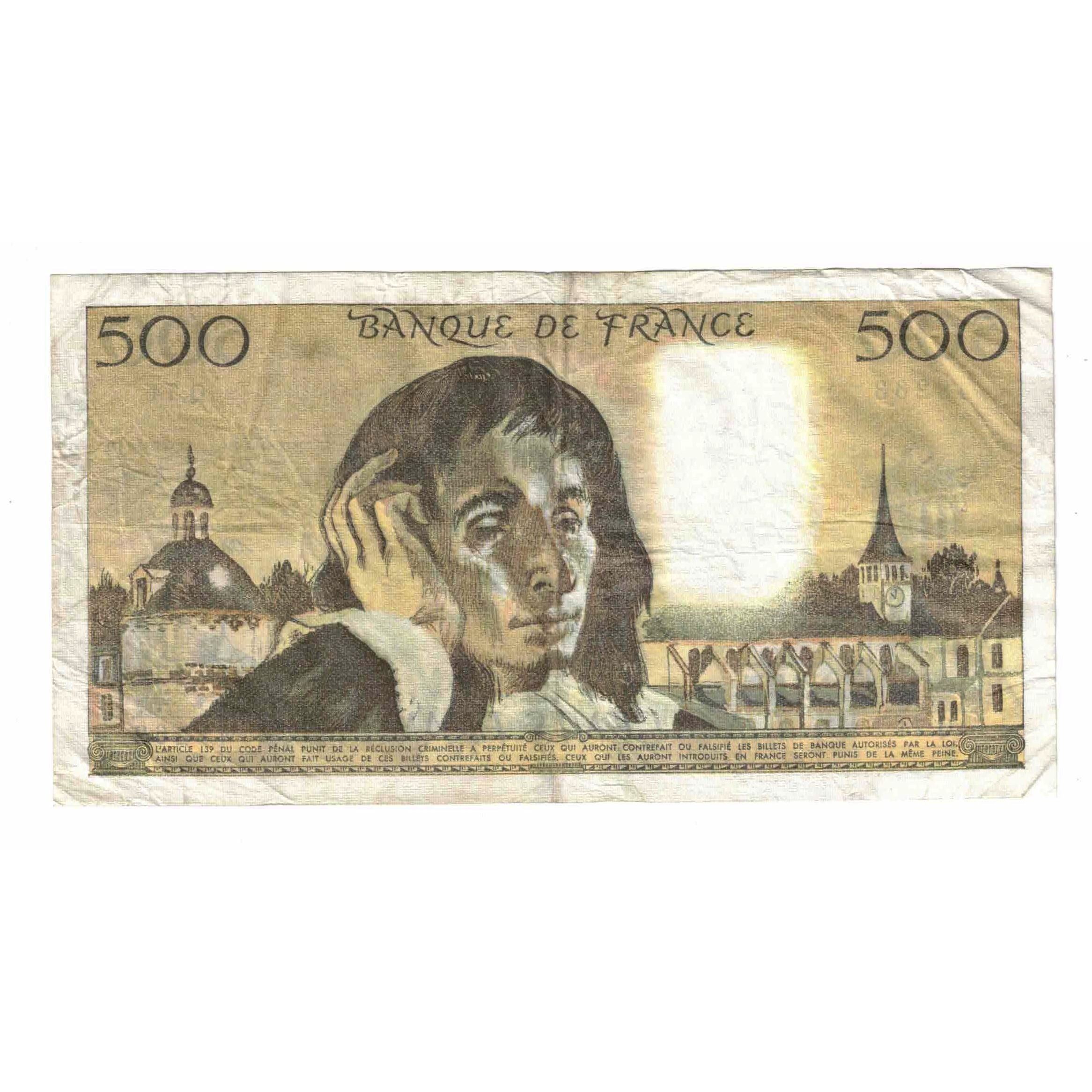 Frankrijk, 500 Francs, Pascal, 1977, Q.74, TB, Fayette:71.17, KM:156d