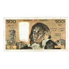 France, 500 Francs, Pascal, 1977, W.67, VF(20-25), Fayette:71.16, KM:156d