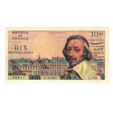 Francia, 10 Nouveaux Francs, Richelieu, 1960, J.140, MBC+, Fayette:57.12