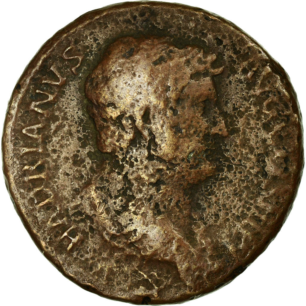 Coin, Hadrian, As, AD 134-138, Roma, VF(20-25), Bronze, RIC:839