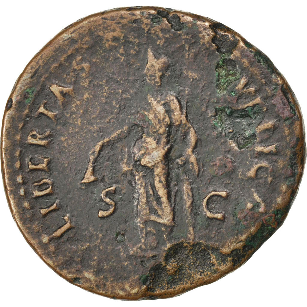 Nerva, As, Roma, VF(30-35), Bronze, RIC #100, 9.89