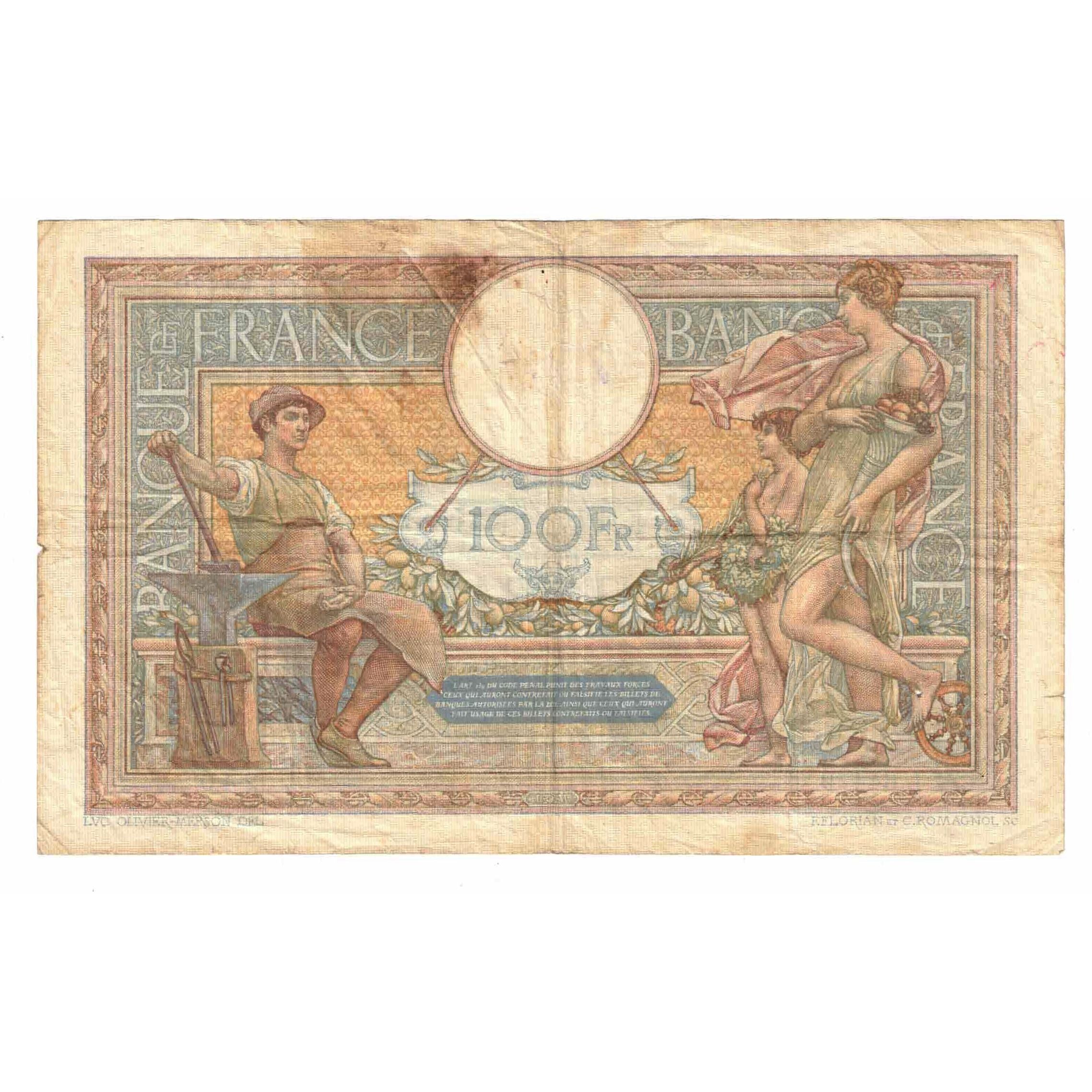 Francia, 100 Francs, Luc Olivier Merson, 1939, L.64479, MB, Fayette:25.42