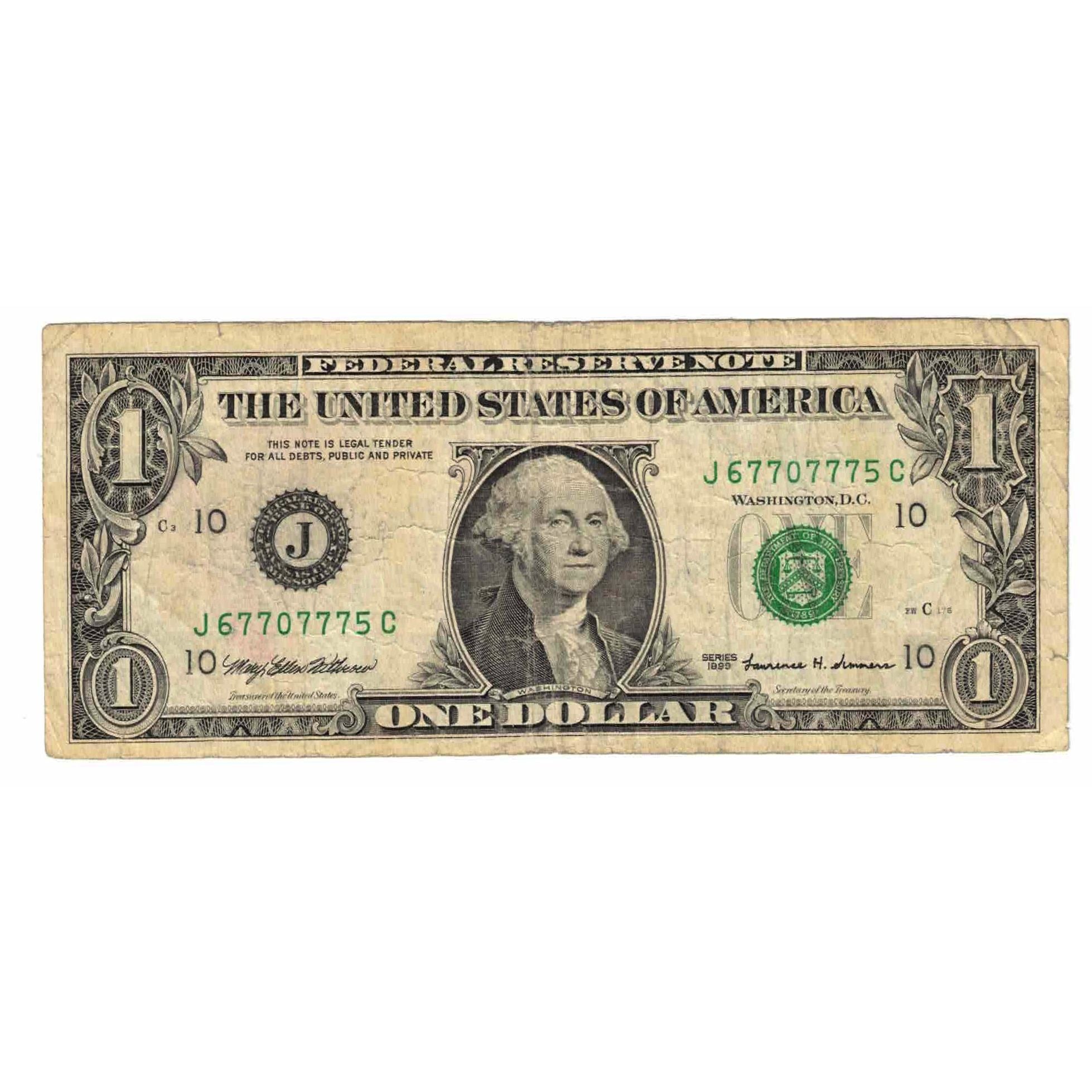 Banknote, United States, One Dollar, 1999, KM:4505, VF(30-35)