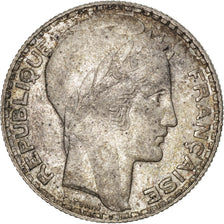 FRANCE, Turin, 10 Francs, 1937, Paris, KM #878, VF(30-35), Silver, 28, Gadoury..