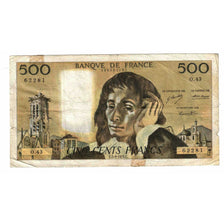 Frankrijk, 500 Francs, Pascal, 1974, O.43, B+, Fayette:71.11, KM:156b