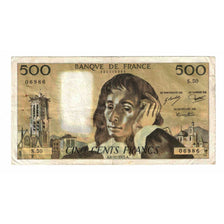 France, 500 Francs, Pascal, 1975, S.50, VF(20-25), Fayette:71.13, KM:156c