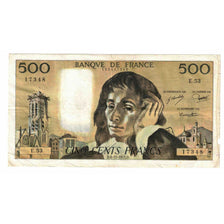 France, 500 Francs, Pascal, 1975, E.53, G(4-6), Fayette:71.13, KM:156c
