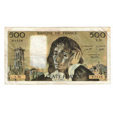 France, 500 Francs, Pascal, 1976, X.56, VF(20-25), Fayette:71.14, KM:156d