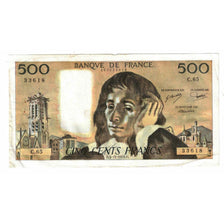 France, 500 Francs, Pascal, 1976, C.65, VF(20-25), Fayette:71.15, KM:156d