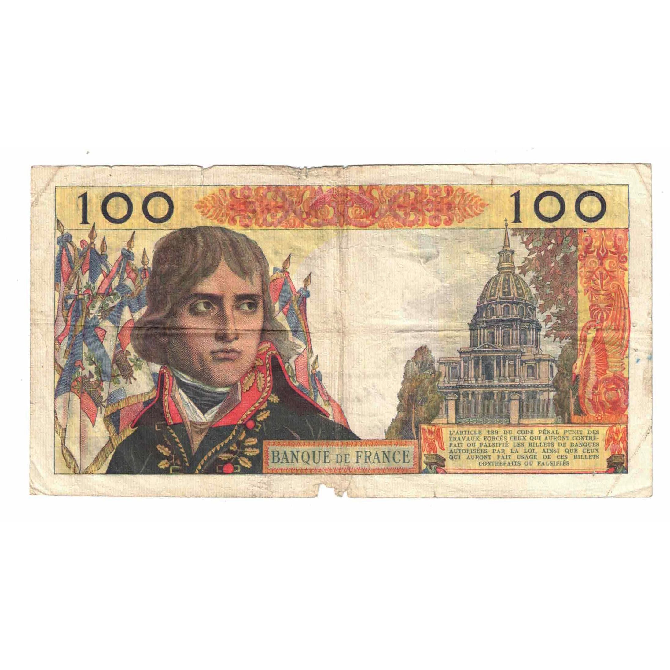 Francia, 100 Nouveaux Francs, Bonaparte, 1959, J.38, RC+, Fayette:59.4, KM:144a