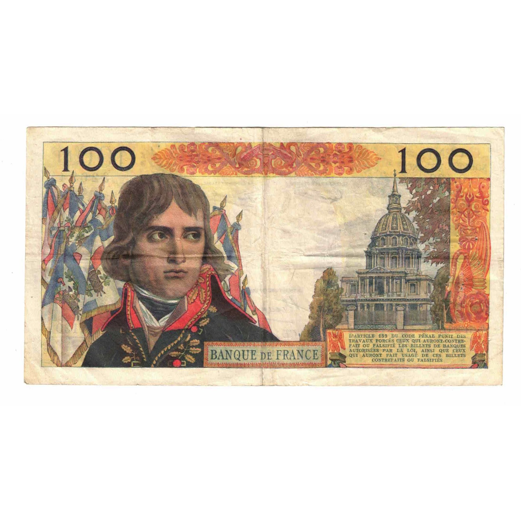 France, 100 Nouveaux Francs, Bonaparte, 1961, O.130, VF(30-35), Fayette:59.12