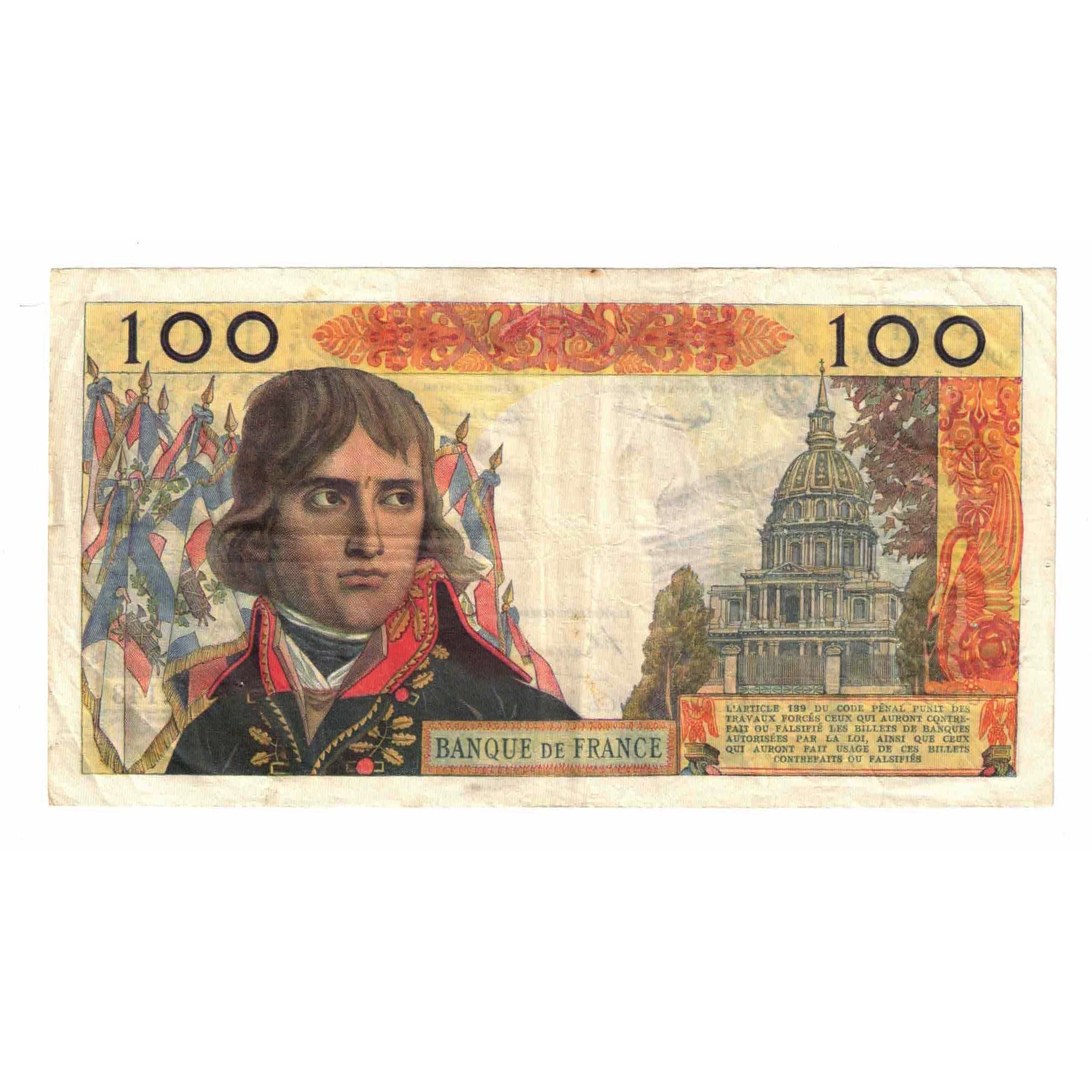 Francia, 100 Nouveaux Francs, Bonaparte, 1962, U.143, MB, Fayette:59.13, KM:144a