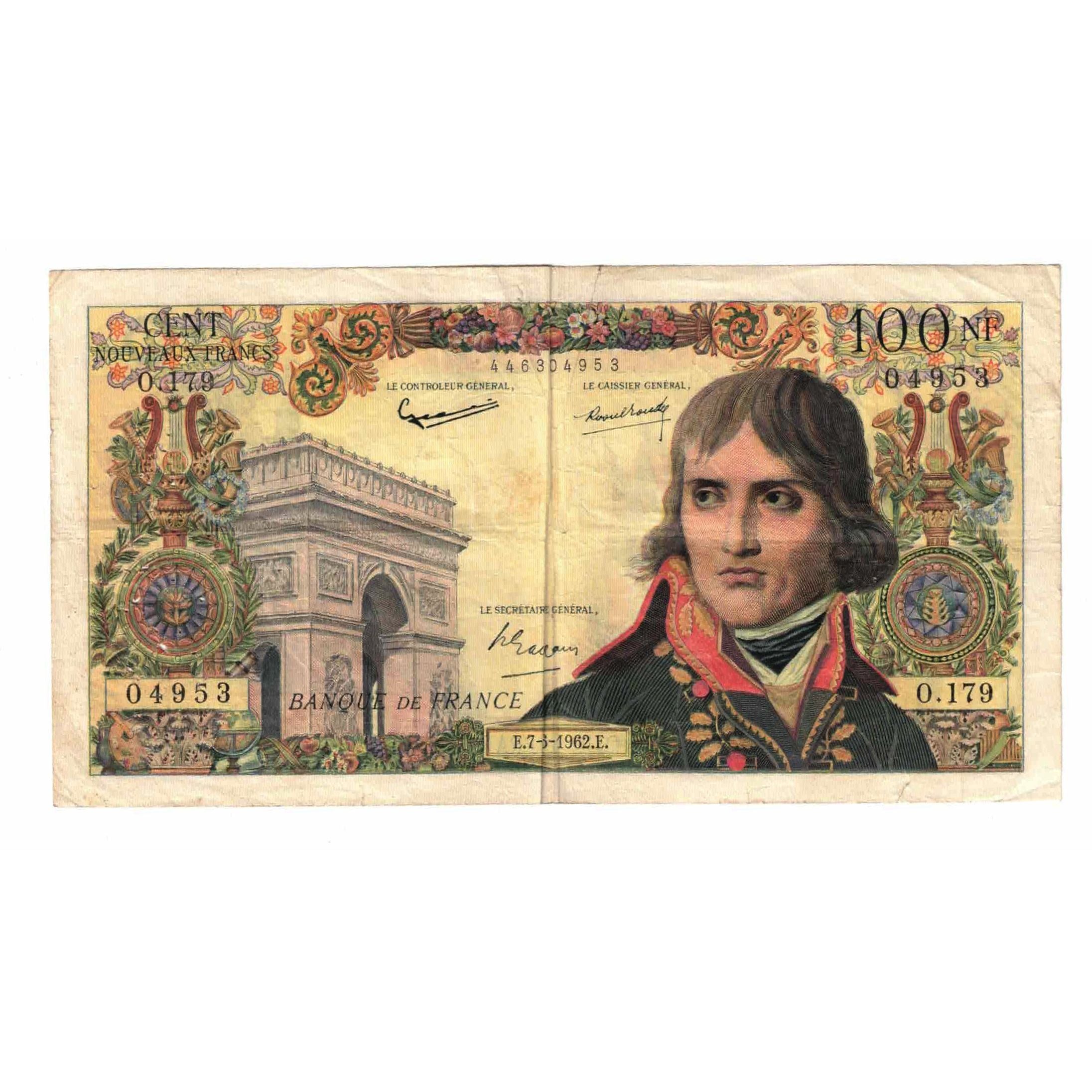 Francia, 100 Nouveaux Francs, Bonaparte, 1962, O.179, BC, Fayette:59.16, KM:144a