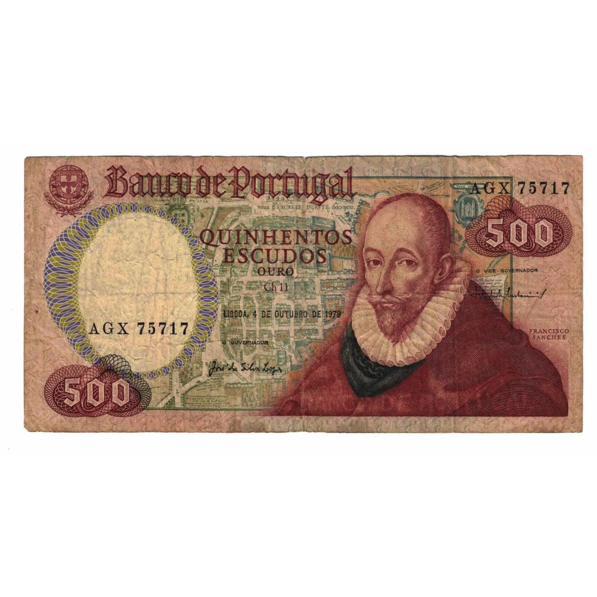Banconote, Portogallo, 500 Escudos, 1979, 1979-10-04, KM:177a, B