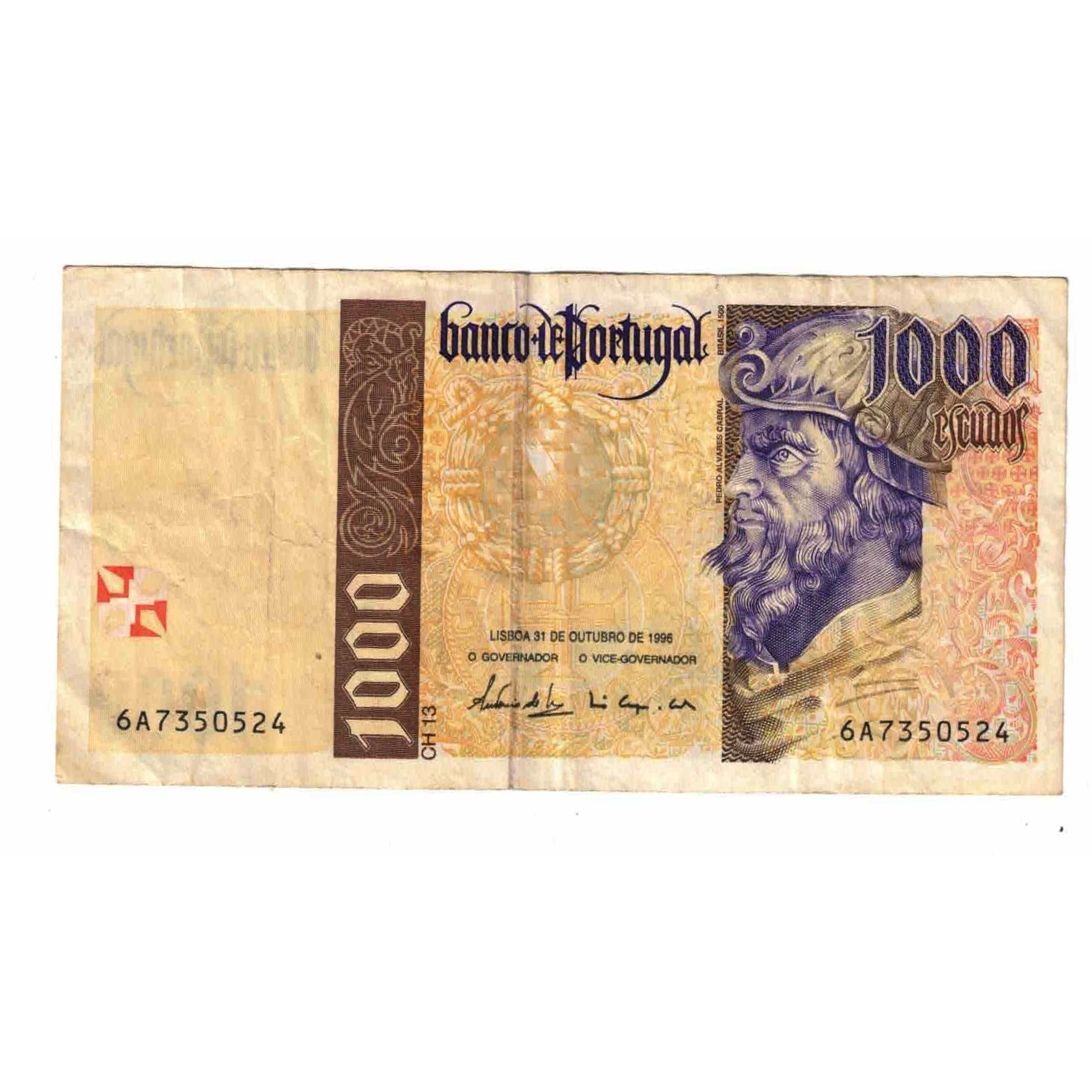 Banconote, Portogallo, 1000 Escudos, 1996, 1996-10-31, KM:188b, BB