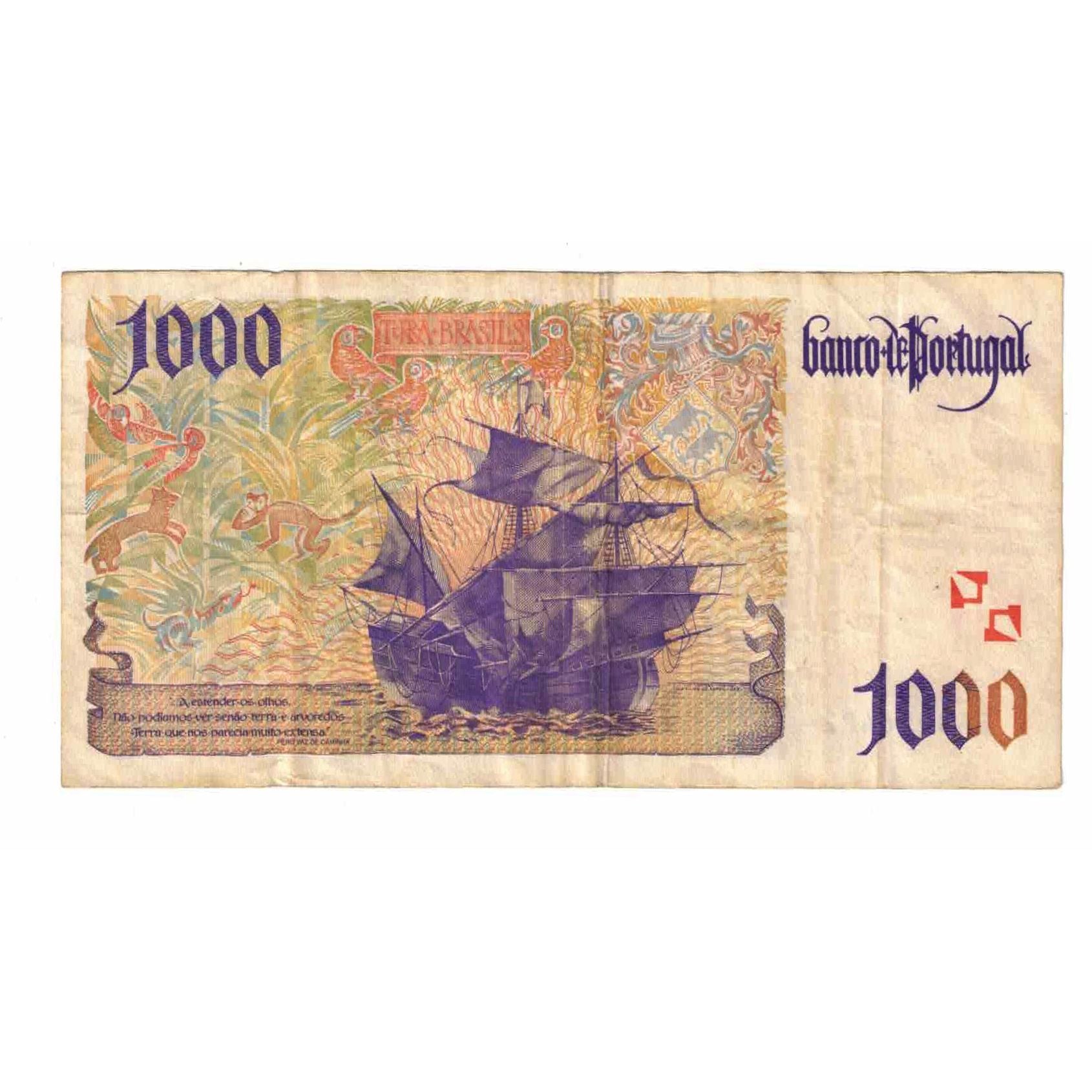 Banknote, Portugal, 1000 Escudos, 1996, 1996-04-18, KM:188a, VF(30-35)