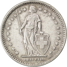 SWITZERLAND, 2 Francs, 1909, Bern, KM #21, EF(40-45), Silver, 27.4, 9.98
