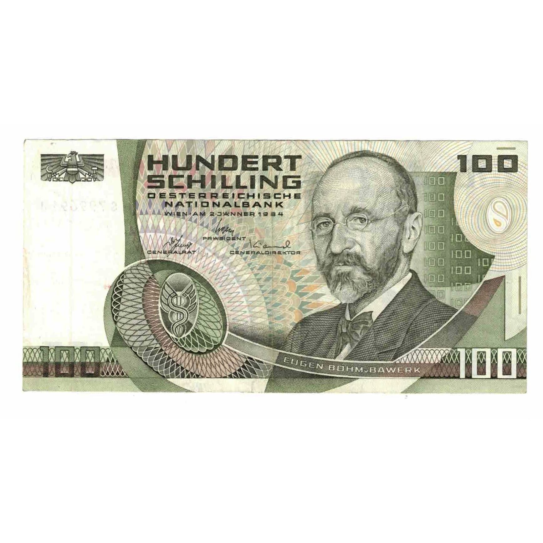Banknote, Austria, 100 Schilling, 1984, 1984-01-02, KM:150, EF(40-45)