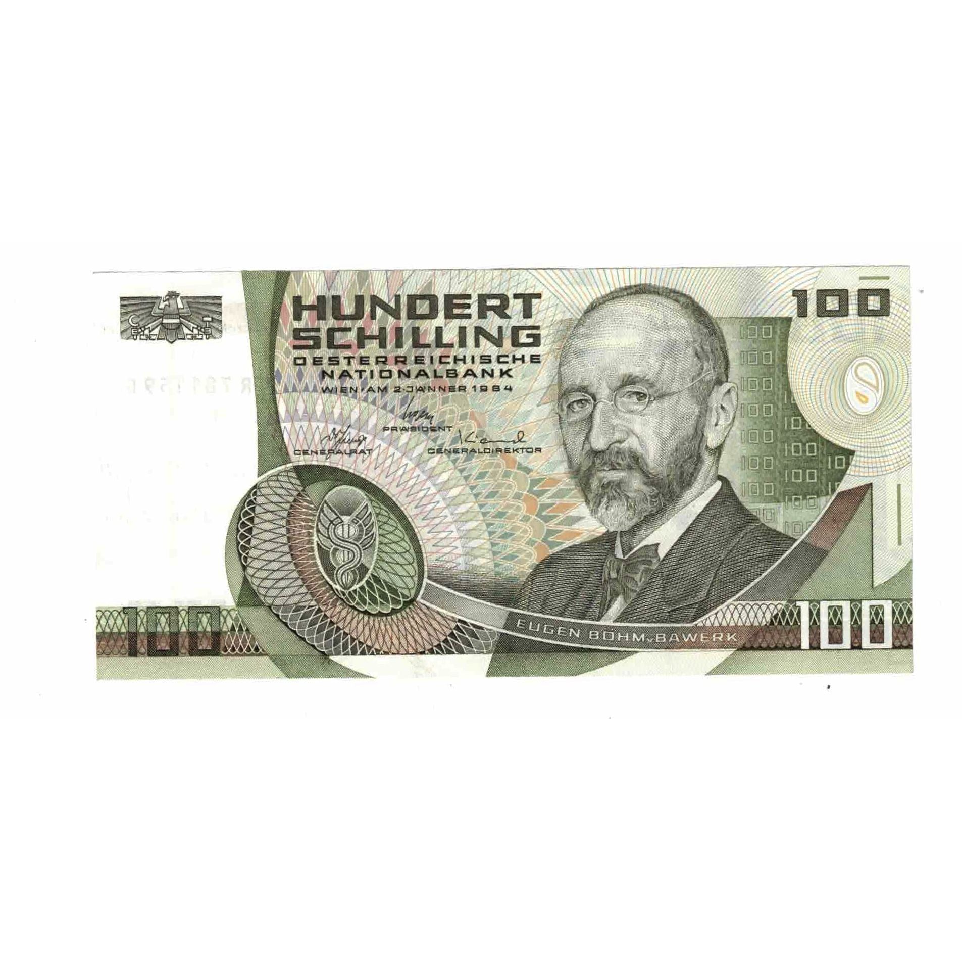 Banknote, Austria, 100 Schilling, 1984, 1984-01-02, KM:150, UNC(63)
