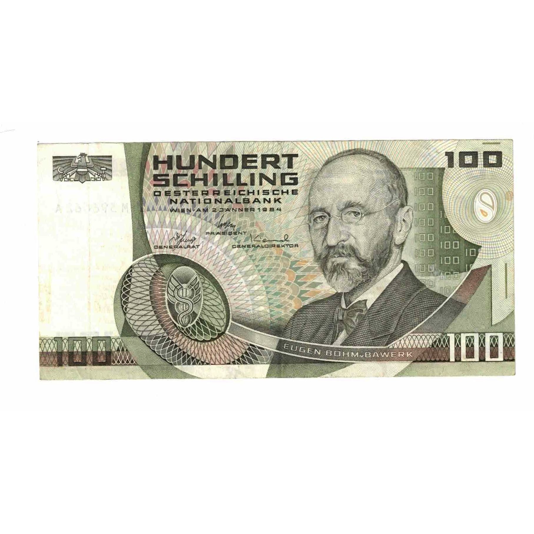 Banconote, Austria, 100 Schilling, 1984, 1984-01-02, KM:150, BB