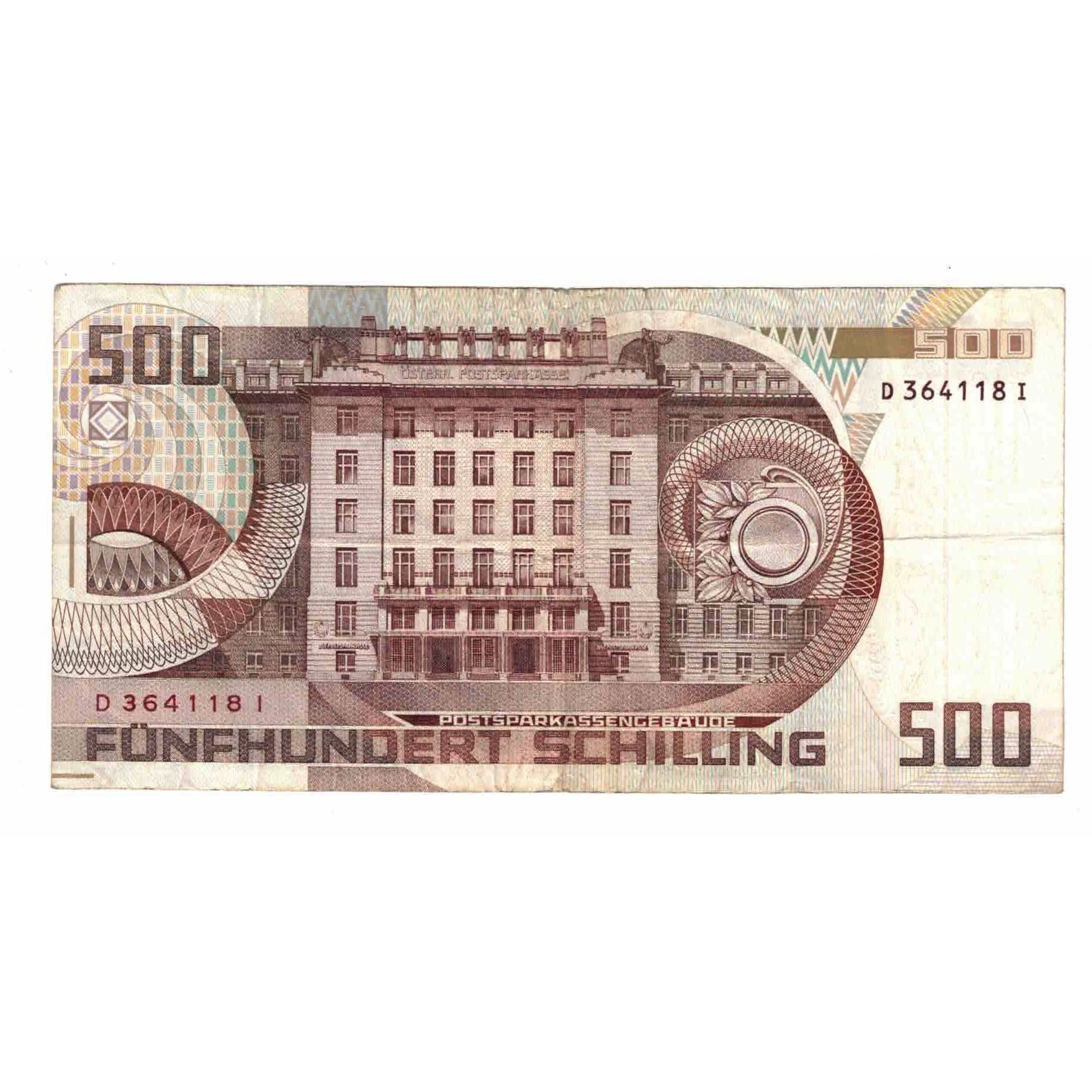 Banknote, Austria, 500 Schilling, 1985, 1985-07-01, KM:151, VF(30-35)