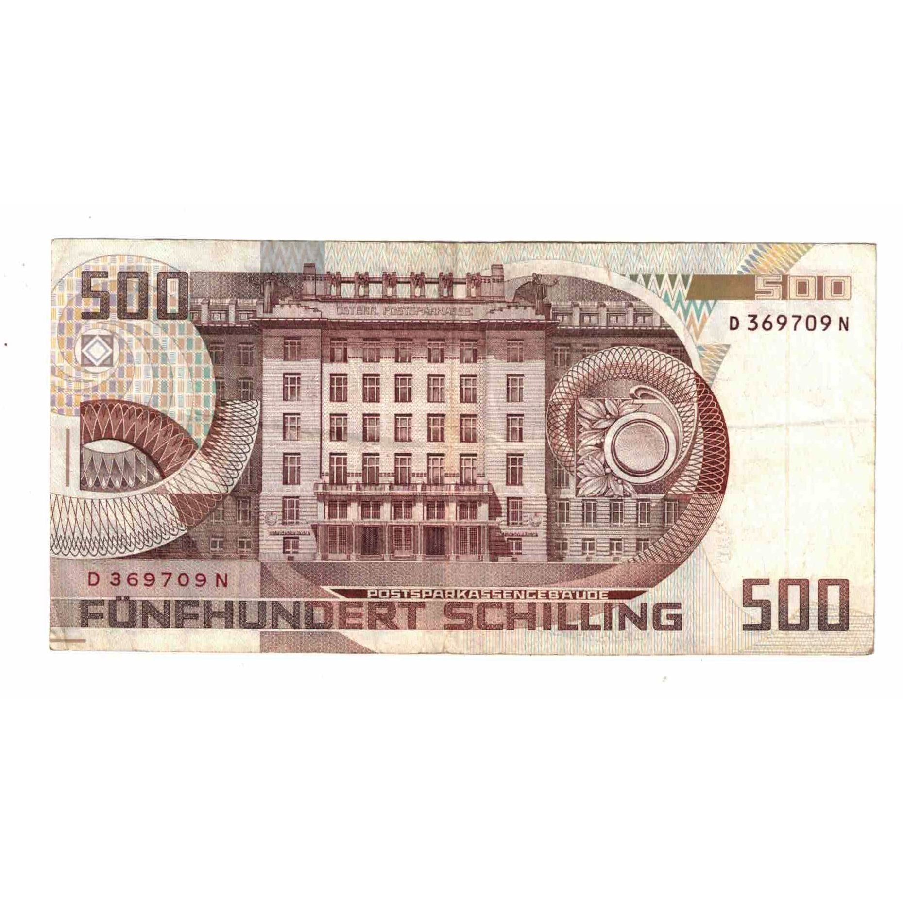 Banknote, Austria, 500 Schilling, 1985, 1985-07-01, KM:151, VF(30-35)