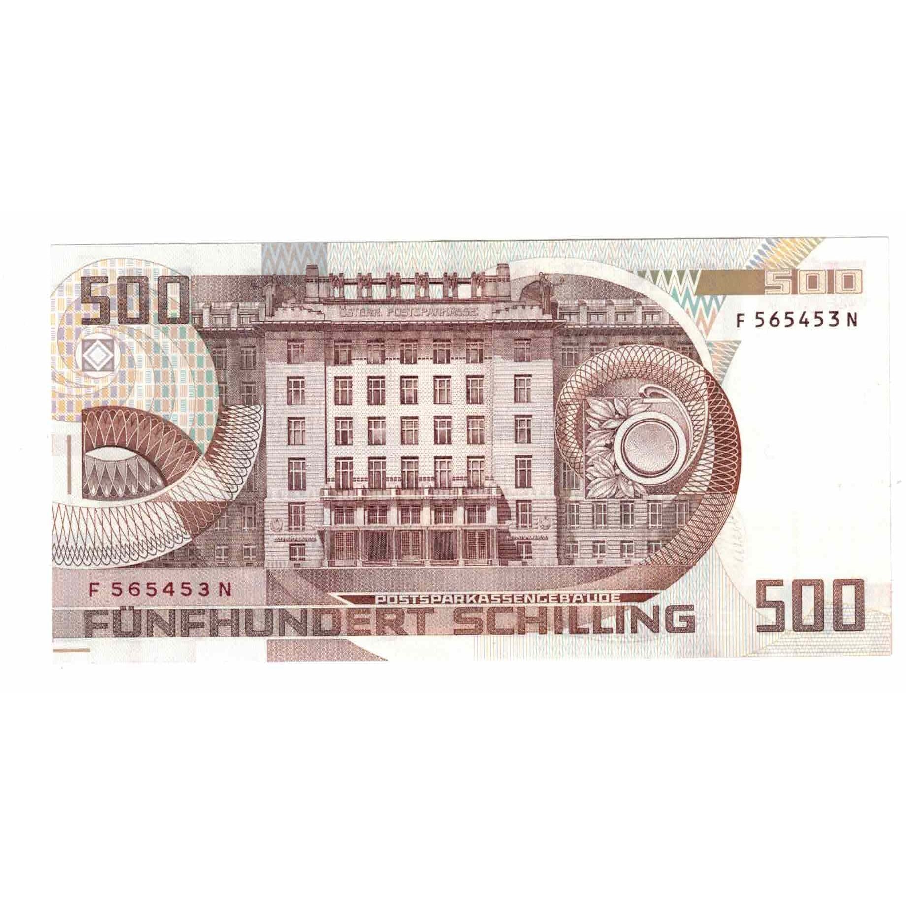 Banknote, Austria, 500 Schilling, 1985, 1985-07-01, KM:151, AU(55-58)
