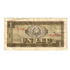 Banknote, Romania, 1 Leu, Undated (1966), KM:91a, VF(20-25)