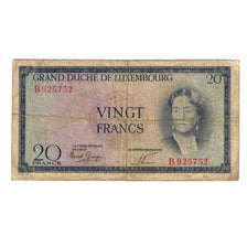 Banknote, Luxembourg, 20 Francs, Undated (1955), KM:49a, VF(30-35)