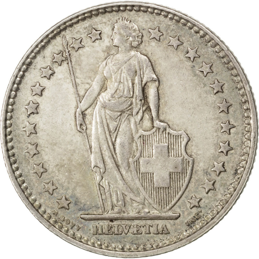 SWITZERLAND, 2 Francs, 1921, Bern, KM #21, AU(55-58), Silver, 27.4, 9.99