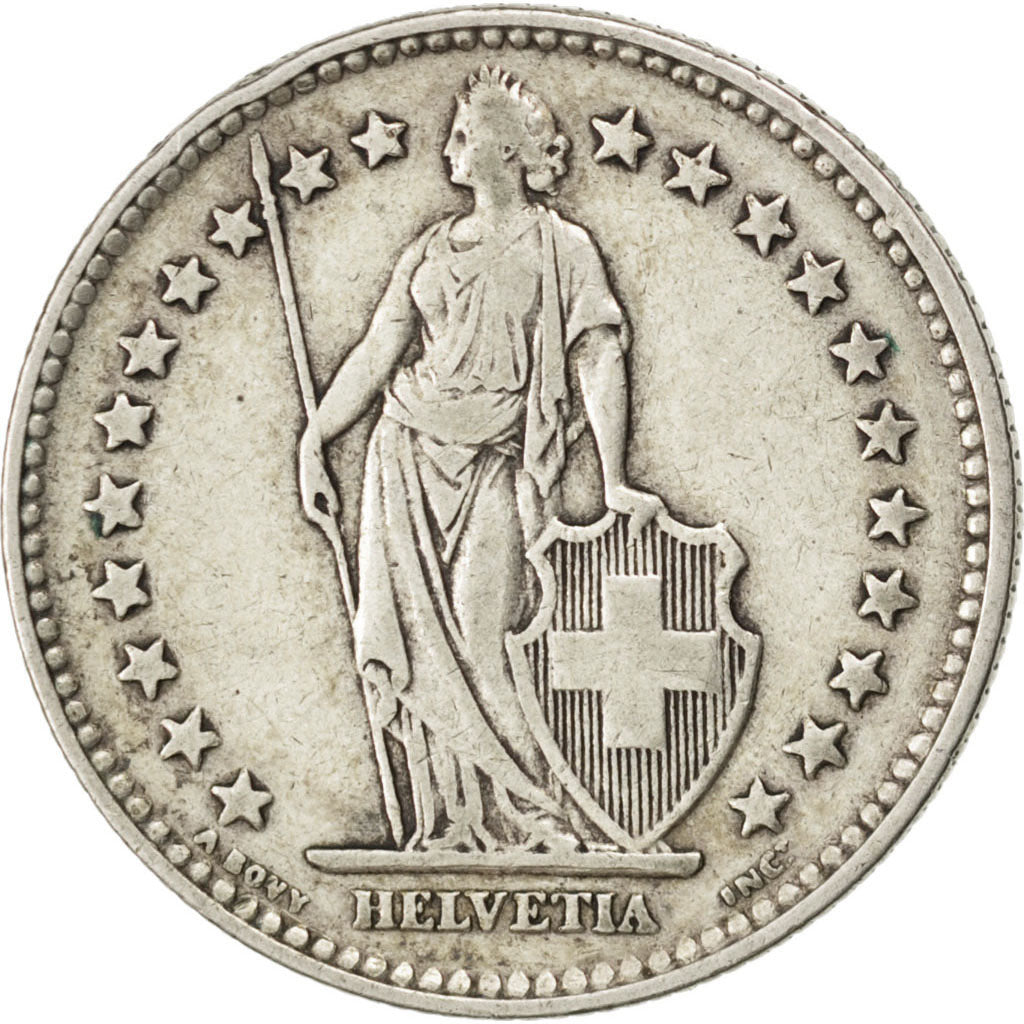 SWITZERLAND, 2 Francs, 1931, Bern, KM #21, EF(40-45), Silver, 27.4, 10.02