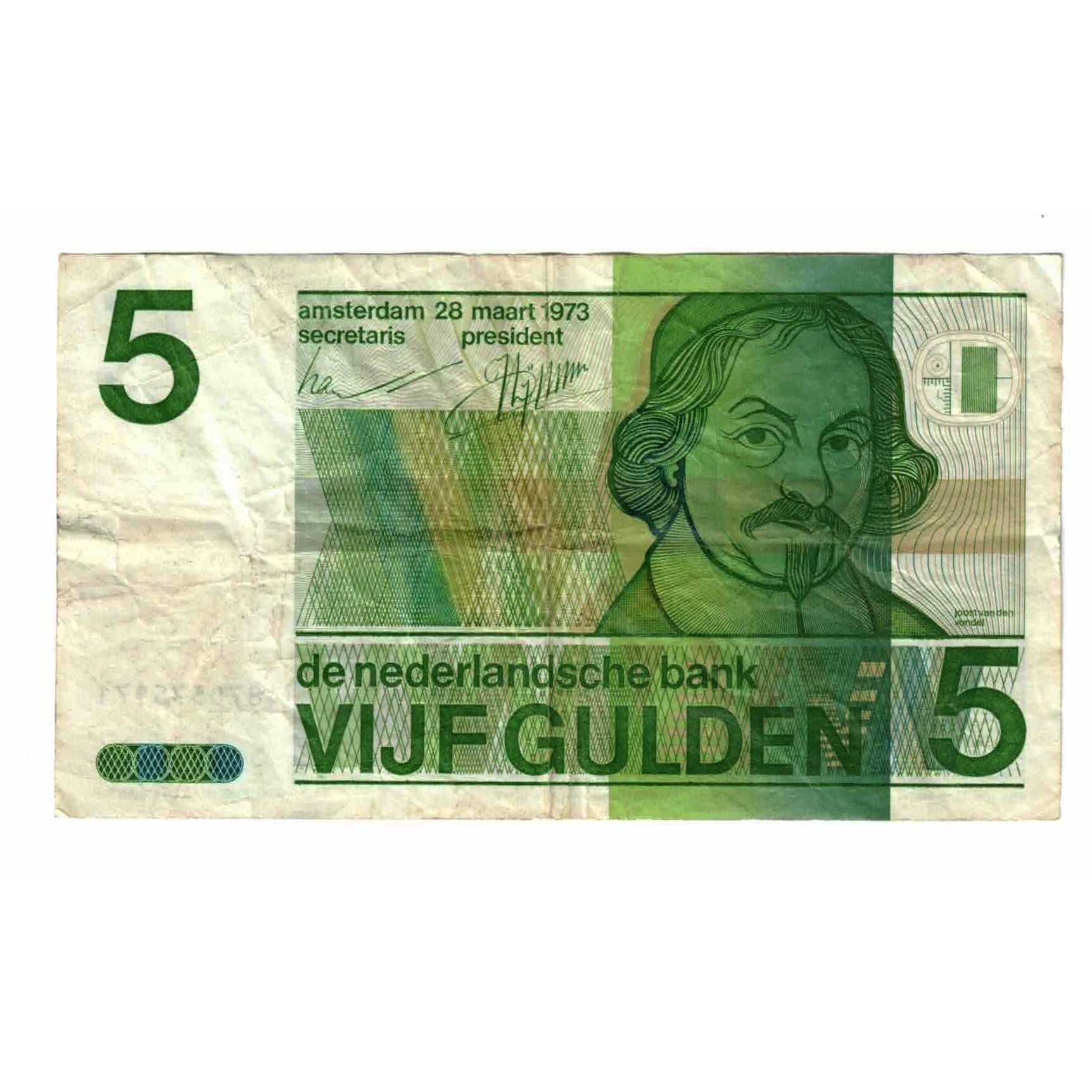 Banknote, Netherlands, 5 Gulden, 1973, 1973-03-28, KM:95a, VF(20-25)