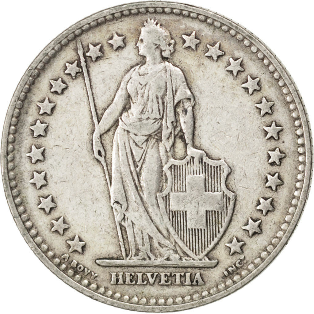 Coin, Switzerland, 2 Francs, 1940, Bern, EF(40-45), Silver, KM:21