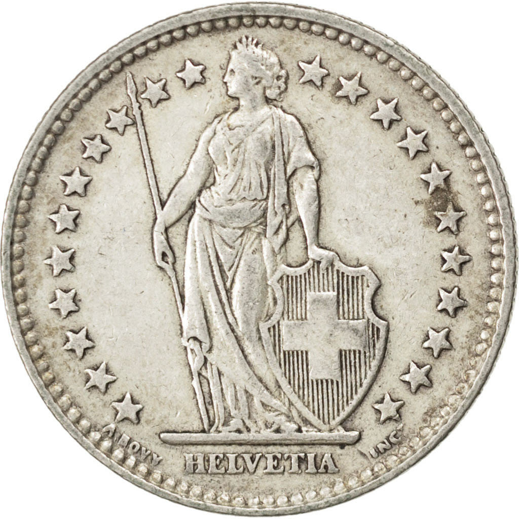 Coin, Switzerland, 2 Francs, 1940, Bern, AU(50-53), Silver, KM:21