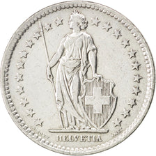 SWITZERLAND, 2 Francs, 1944, Bern, KM #21, EF(40-45), Silver, 27.4, 9.99