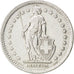 SWITZERLAND, 2 Francs, 1944, Bern, KM #21, EF(40-45), Silver, 27.4, 9.99