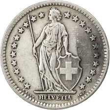 SWITZERLAND, 2 Francs, 1945, Bern, KM #21, EF(40-45), Silver, 27.4, 10.03