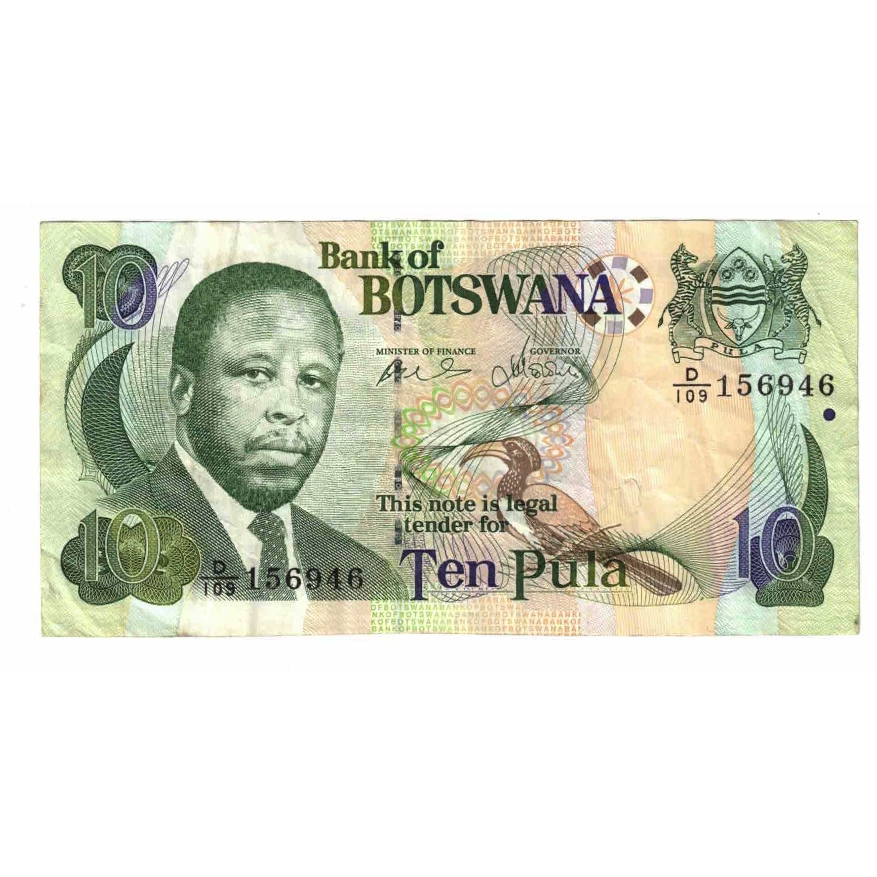 Geldschein, Botswana, 10 Pula, 2002, KM:24a, SS