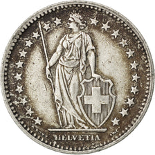 Coin, Switzerland, 2 Francs, 1945, Bern, AU(50-53), Silver, KM:21