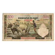 Billet, Cambodge, 500 Riels, KM:14d, TB