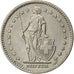 Coin, Switzerland, 2 Francs, 1968, Bern, MS(63), Copper-nickel, KM:21a.1