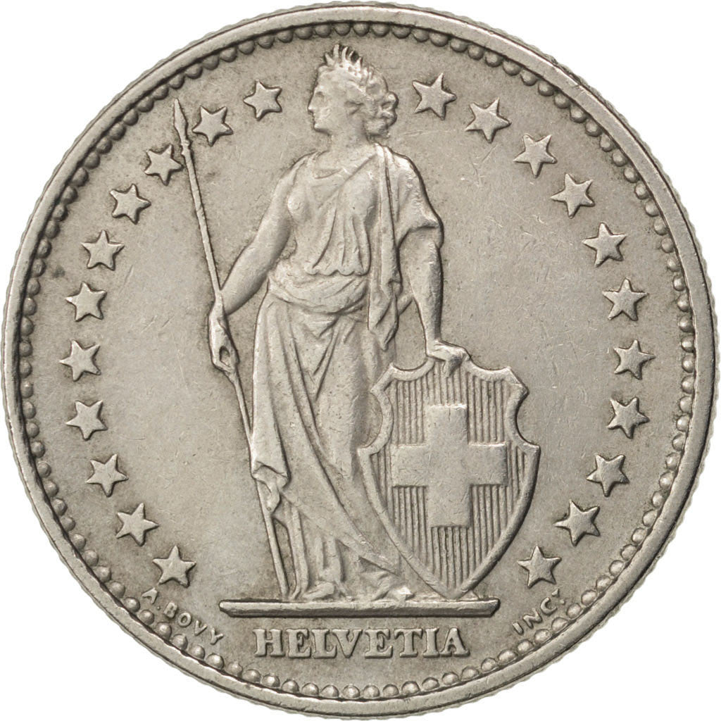 Svizzera, 2 Francs, 1968, Bern, SPL-, Rame-nichel, KM:21a.1
