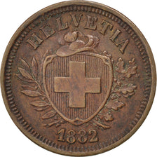 Coin, Switzerland, Rappen, 1882, Bern, AU(50-53), Bronze, KM:3.1