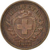 Monnaie, Suisse, Rappen, 1882, Bern, TTB+, Bronze, KM:3.1