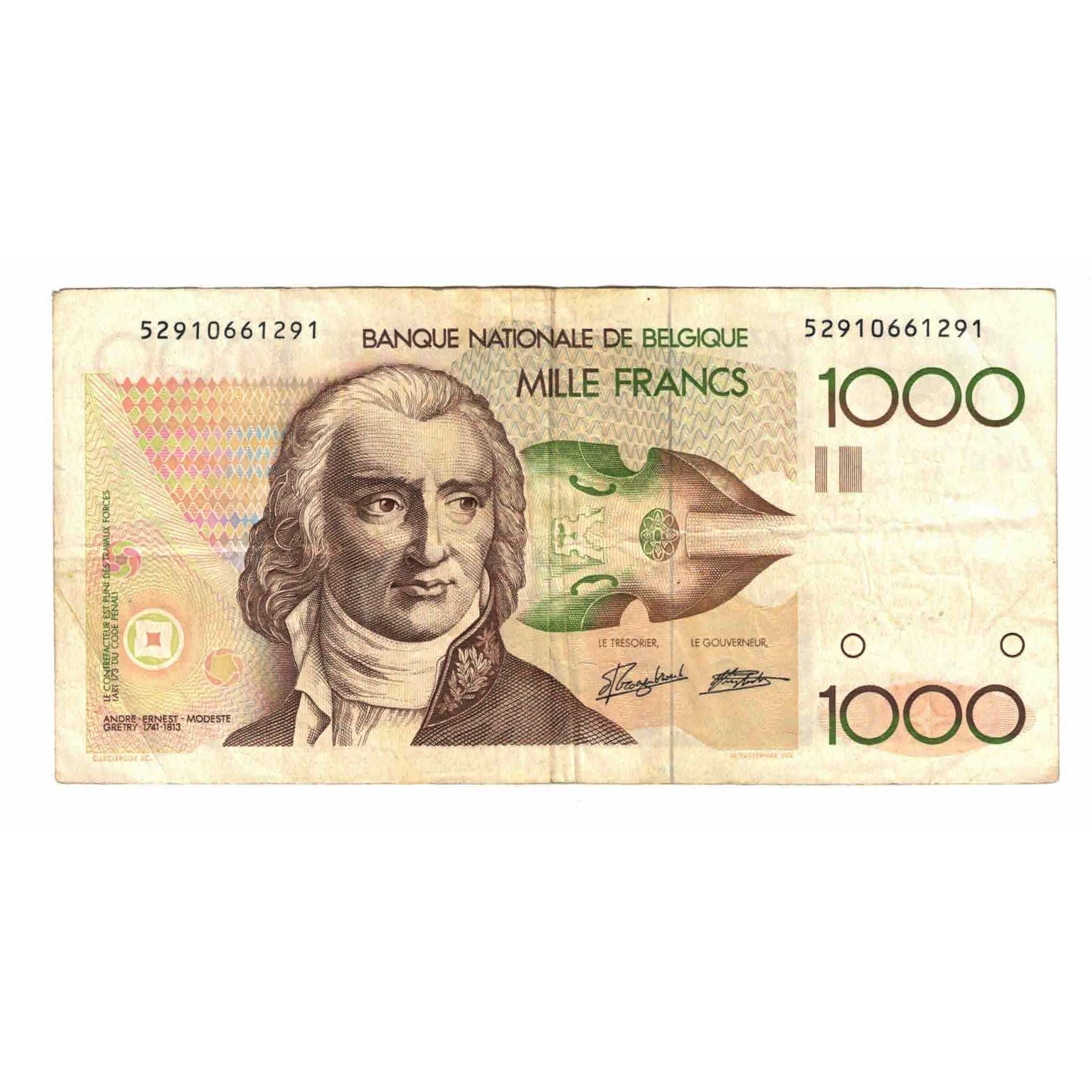 Banknote, Belgium, 1000 Francs, 1980, KM:144a, VF(30-35)