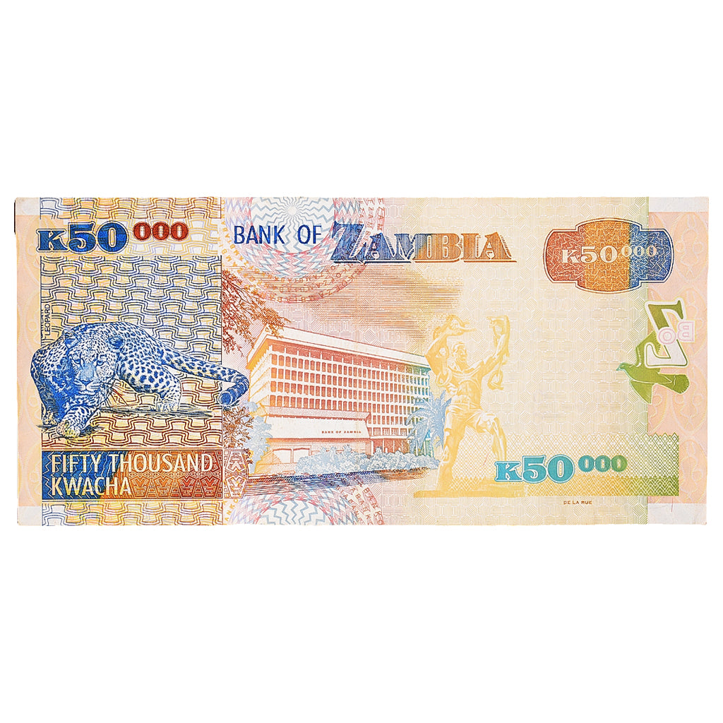 Billet, Zambie, 50,000 Kwacha, 2003, KM:48a, NEUF