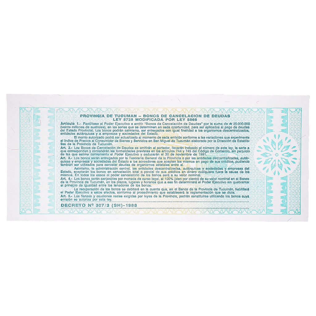 Geldschein, Argentinien, 1 Austral, Undated (1988), KM:S2711b, UNZ