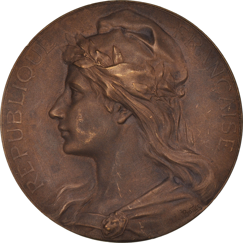 France, Medal, Conseils Municipaux, Bois-Colombes, 1935, Bottée, MS(63), Bronze
