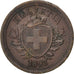 Moneda, Suiza, Rappen, 1892, Bern, MBC+, Bronce, KM:3.1